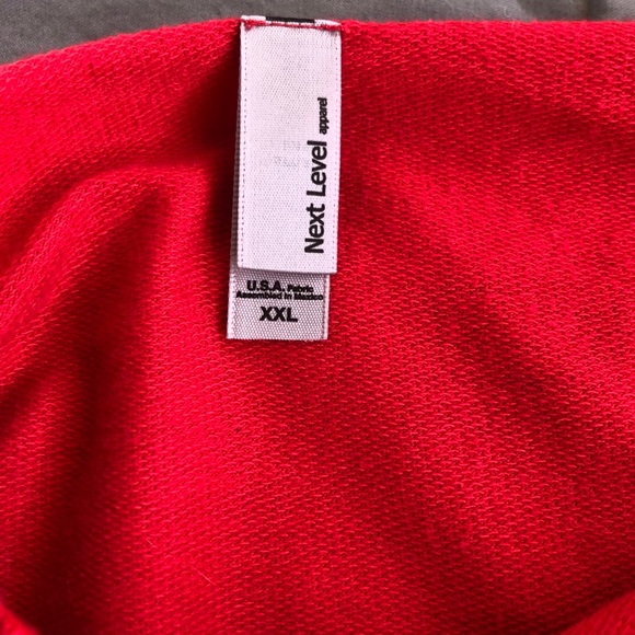 Red Wide Neck Tee - Picture 3 of 3